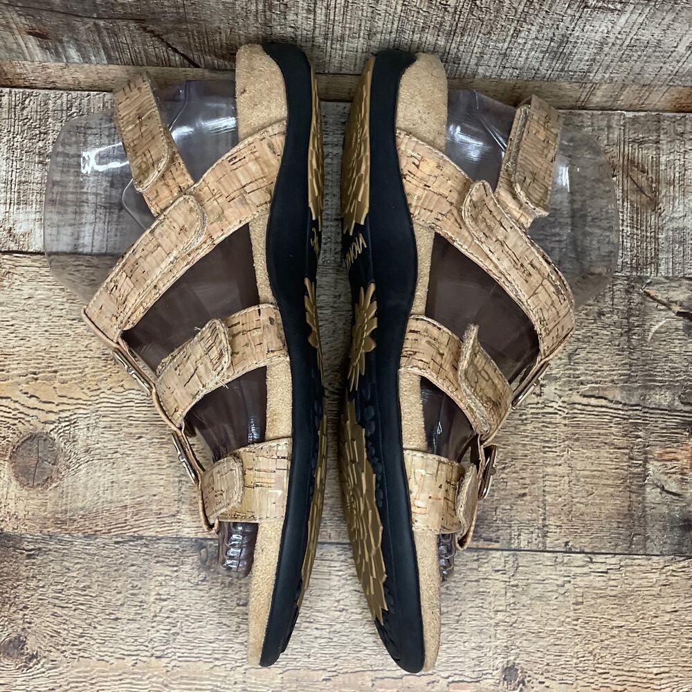 Vionic Amber Adjustable Strap Sandals Gold Cork S… - image 6